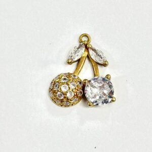 CILIEGIA CON ZIRCONI E ANELLINO MM11X14