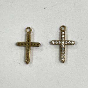 CROCE PICCOLA CON ZIRCONI MM.13X8