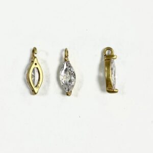 CASTONE CON NAVETTA ZIRCONE 8X4