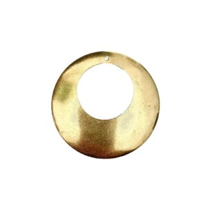 CREOLA OTTONE IMBUTTITA INT.19MM EST.39 MM CON FORO