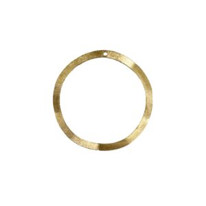 TONDO OTTONE ONDULATO ESST.41MM INT.35MM CON FORO