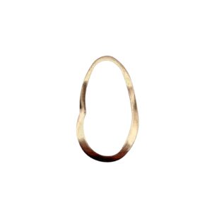 OVALE OTTONE IRREGOLARE 27X16MM