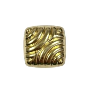 QUADRATO BOMBATO OTTONE STRIATO 26x26MM