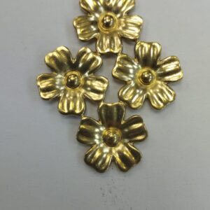 PARTICOLARE OTTONE 4 FIORI 40MMX30MM