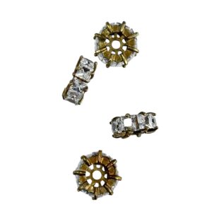 RONDELLA PAVE ZIRCONI 10X5 FORO 1.8MM