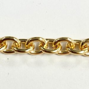 CATENA FORZATINA F150 ALLUMINIO OSSIDATA ORO MM.5X7