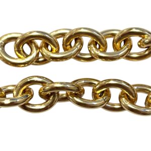CATENA FORZATINA 250 13X10MM F2.5MM ALLUMINIO OSSIDATA ORO