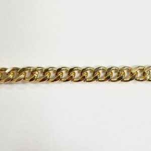 CATENA GRUMETTA G150 BATTUTA ALLUMINIO OSSIDATA ORO