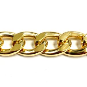 CATENA GRUM. G400 LAM. ALL. OSS. ORO 15x21mm