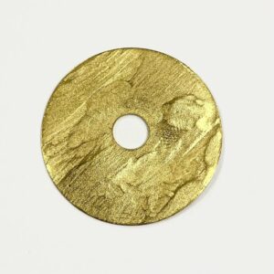 DISCO MARTELLATO OTTONE FINE SERIE MM.30 FORO MM.6
