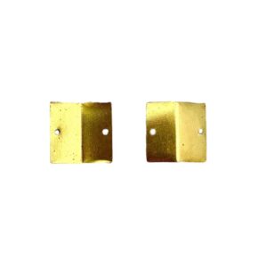 QUADRATO OTTONE PIEGATO CON 2 FORI MM15 FINO ESAURIMENTO SCORTE