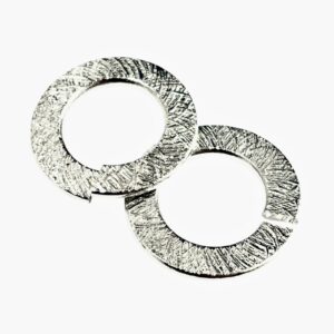 ANELLO FILO PIATTO 4X2MM ZIGRINATOEST 24MM INT.14MM NIKEL FREE FINE SERIE