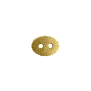 OVALE OTTONE 15x11MM CON 2 FORI FINO ESAURIMENTO SCORTE