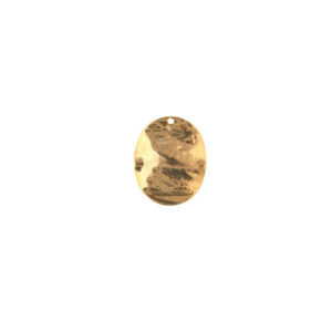OVALE MARTELLATO CON FORO MM25X20