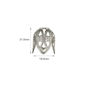 CAMPANELLA TRAFORATA OTTONE GREZZO 21MM DIAM. 18MM
