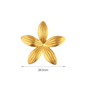 FIORE 5 PETALI OTTONE 28.5MM