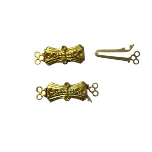 CHIUSURA A CASSETTA PER COLLANA FINE SERIE A 3 FORI MM7X24