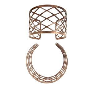 BRACCIALE FE RAMATO ROMBI H 42MM