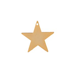 STELLA CON FORO OTTONE 17MM