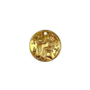MEDAGLIA EGIZIA MM20 CON FORO FINE SERIE