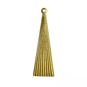 TRIANGOLO RIGATO CON ANELLINO OTTONE MM33X13 FINO ESAURIMENTO SCORTE