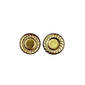 DISCO 16MM CON INCAVO PER CABOCHON 8MM OTTONE