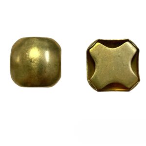 QUADRATO IMBUTTITO OTTONE MM23X23 FINO ESAURIMENTO SCORTE