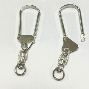 PORTA CHIAVI NIKELATO FINE SERIE 35X15MM