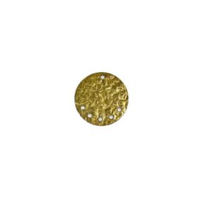 DISCO MARTELLATO OTTONE MM20 CON 6 FORI