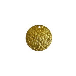 DISCO OTTONE MARTELLATO MM25 CON FORO