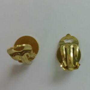 CLIPS PIATTA OTTONE CON PIATTINO MM.10