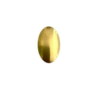 OVALE BOMBATO 24X40MM OTTONE