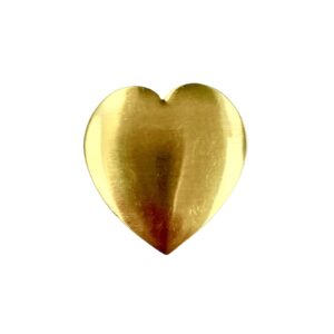 CUORE IMBUTTITO OTTONE 38MM