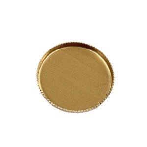 CASTONE TONDO DENTINATO PER CABOCHON MM25