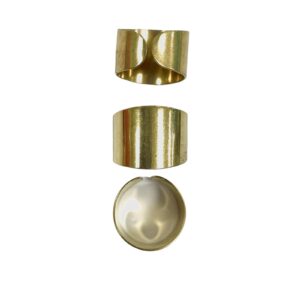 ANELLO OTTONE FASCIA LARGA 16MM