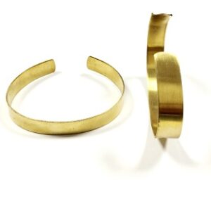 BRACCIALE OTTONE MM.10 PIEGATO LISCIO SPESS. MM.1