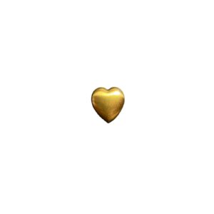 CUORE BOMBATO OTTONE 30X30