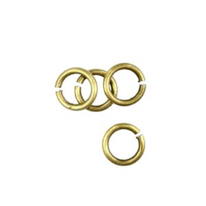 ANELLINO TONDO FILO 1.4MM int. 6MM OTTONE esterno 10mm