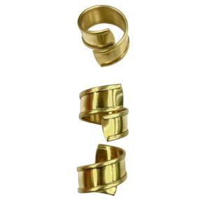 FASCIA PER ANELLO OTTONE CON RISVOLTO MM10