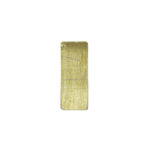 RETTANGOLO PIENO 10X25 SP. 0,6MM OTTONE