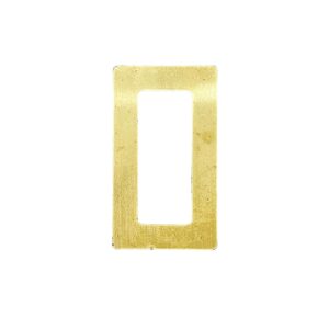 RETTANGOLO OTTONE SP. 0.40 EST 35X20mm INT10X25mm
