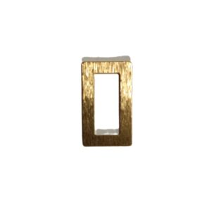 RETTANGOLO OTTONE STRIATO MM 22X32 LARG MATERIALE 4MM